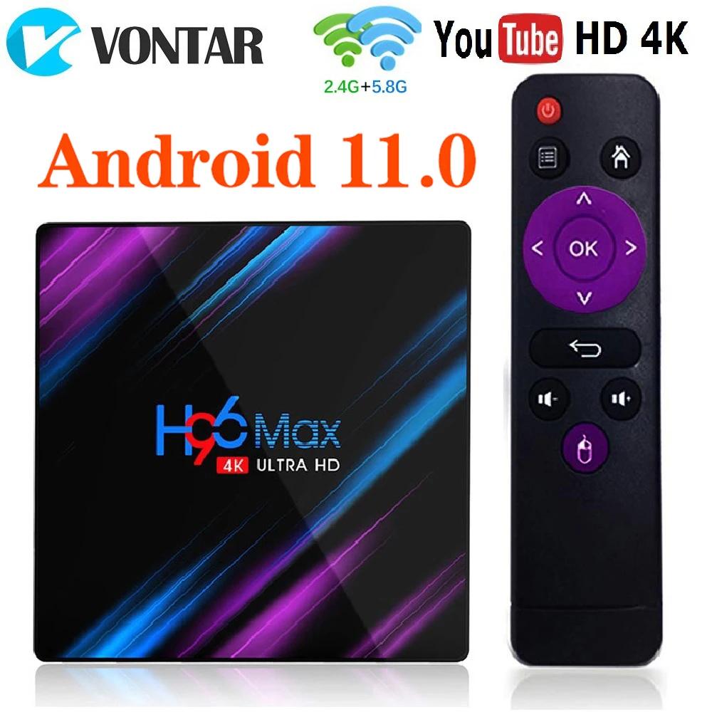 H96 MAX RK3318 스마트 TV 박스 안드로이드 11 4G 64GB 32G 4K Wifi BT 미디어 플레이어, H96MAX TVBOX Android10 셋톱 박스 2GB16GB