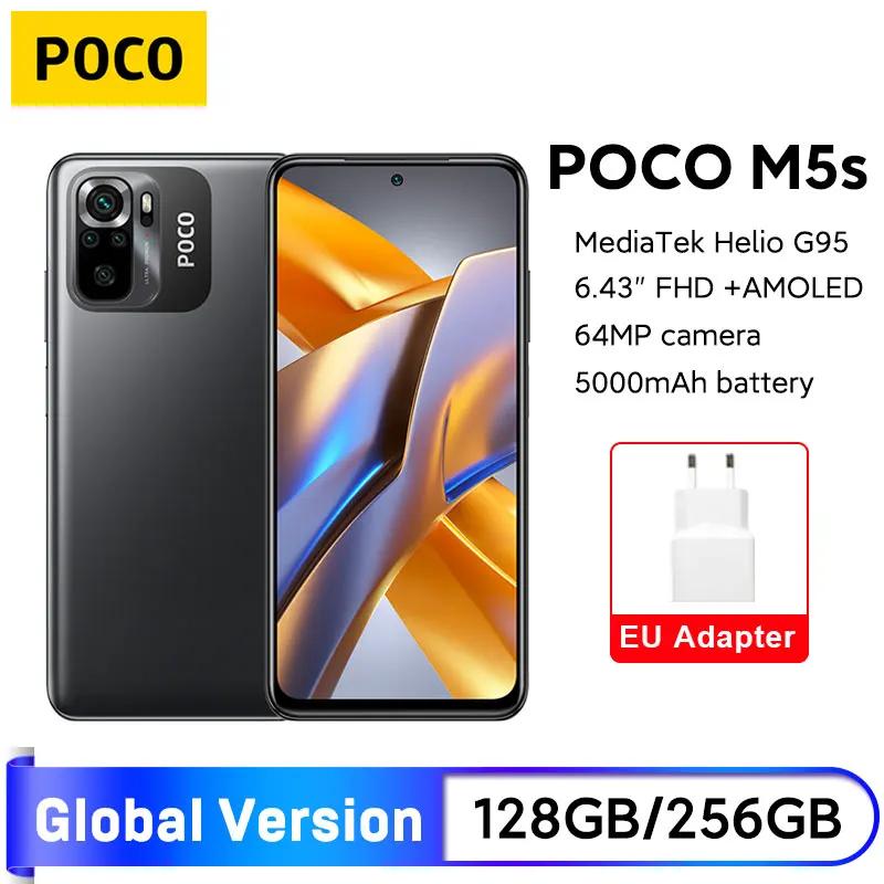 POCO M5s 글로벌 버전 쿼드 카메라, 128GB, 256GB, MTK G95, 64MP, 6.43 인치 AMOLED 도트 디스플레이, 5000mAh, 33W NFC