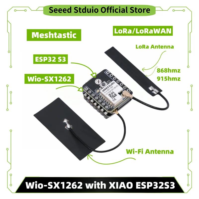 Esp32 s3 lora Meshtastic Lora,SX126, 868mhz 915mhz 안테나, Meshtastic 및 LoRa 스타터 키트용 XIAO ESP32S3,LoRa/LoRaWAN,WiFi,BLE