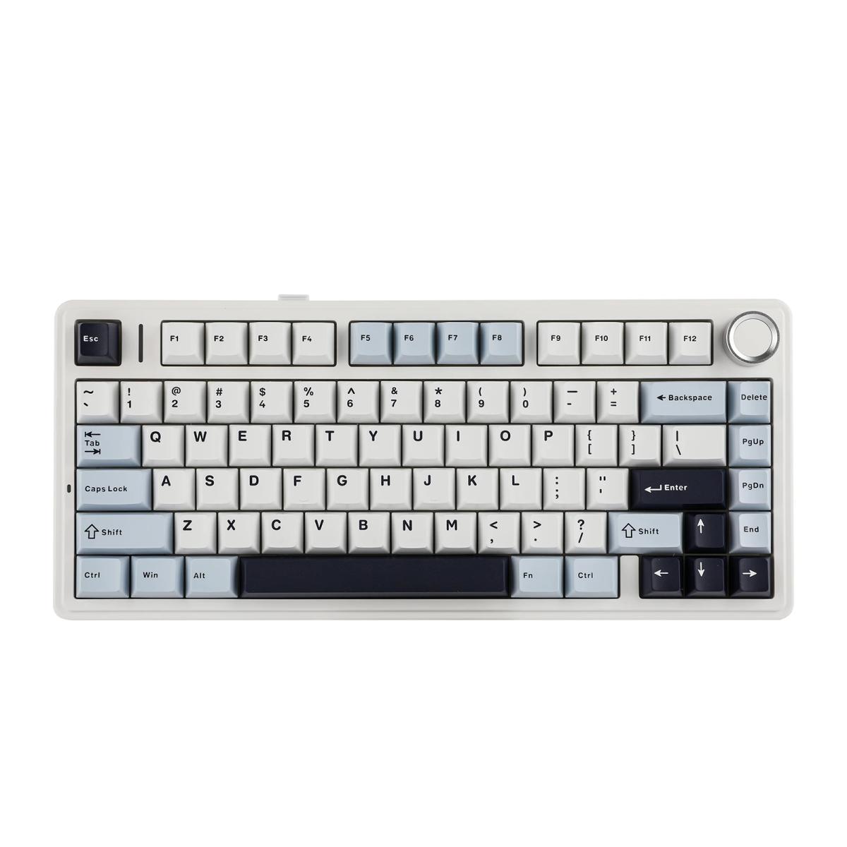 EPOMAKER x AULA F75 75% 80 키 핫스왑 가스켓 Bluetooth 5.0/2.4G 무선/유선 기계식 키보드 Mac/Win용 PBT 키캡