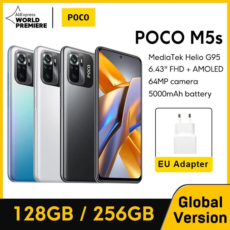 POCO 글로벌 버전 AMOLED 디스플레이, 월드 프리미어, M5s, 128GB, 256GB, MTK G95, 64MP 쿼드 카메라, 5000mAh, 33W NFC