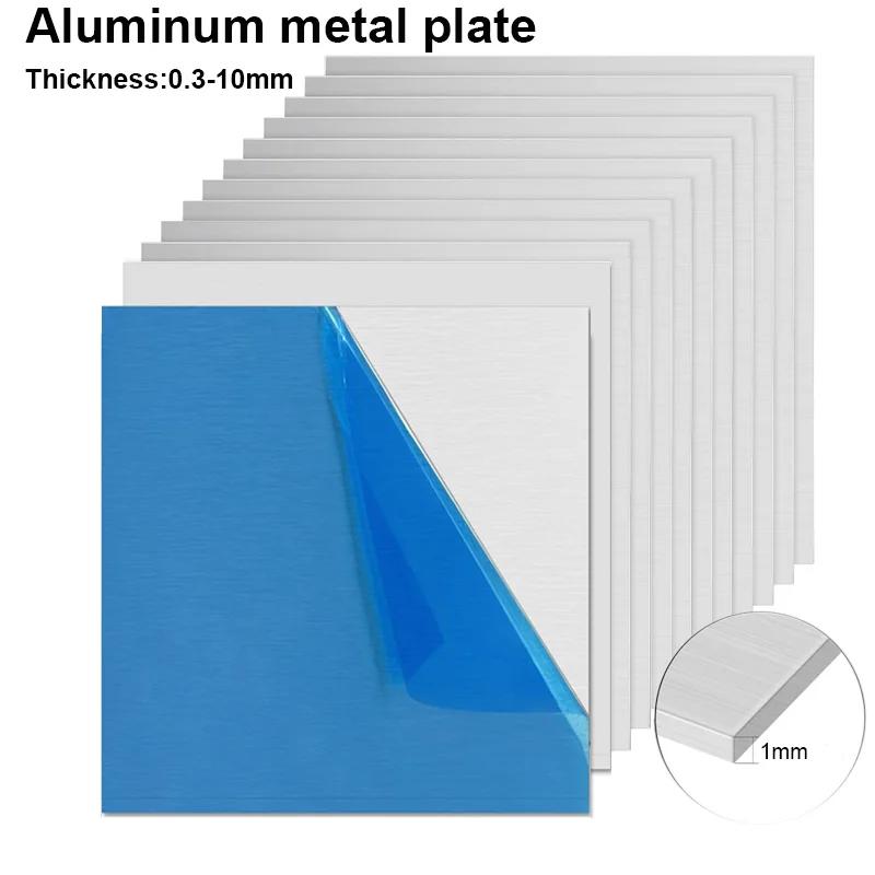 알루미늄 합금 사각형 플레이트 광택 플레이트 시트, 두께 0.3mm-10mm, 100x10mm, 150x15mm, 200x200mm, 1 개