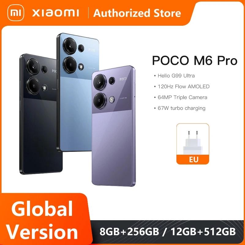 글로벌 버전 POCO M6 프로 휴대폰, Helio G99 울트라 6.67 인치 120Hz 플로우 AMOLED 64MP 트리플 카메라, OIS 67W 터보 충전 NFC