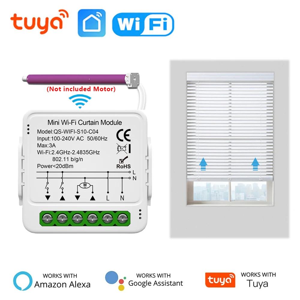 Tuya 와이파이 스마트 커튼 스위치 모듈, 블라인드 롤러 셔터 전기 모터, 스마트 라이프 제어, 알렉사 구글 홈과 함께 작동