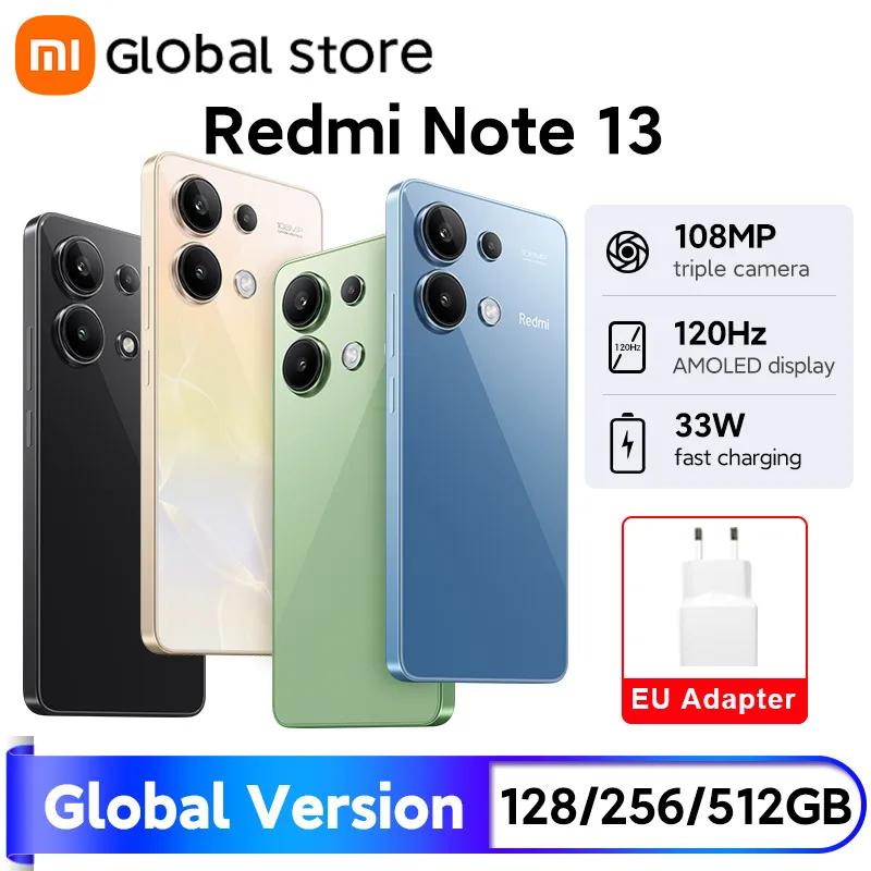 샤오미 레드미 노트 13 스마트폰, 128GB, 256GB, 6.67 인치 AMOLED 디스플레이, 108MP 카메라, 스냅드래곤 685, 5000mAh, 글로벌 버전