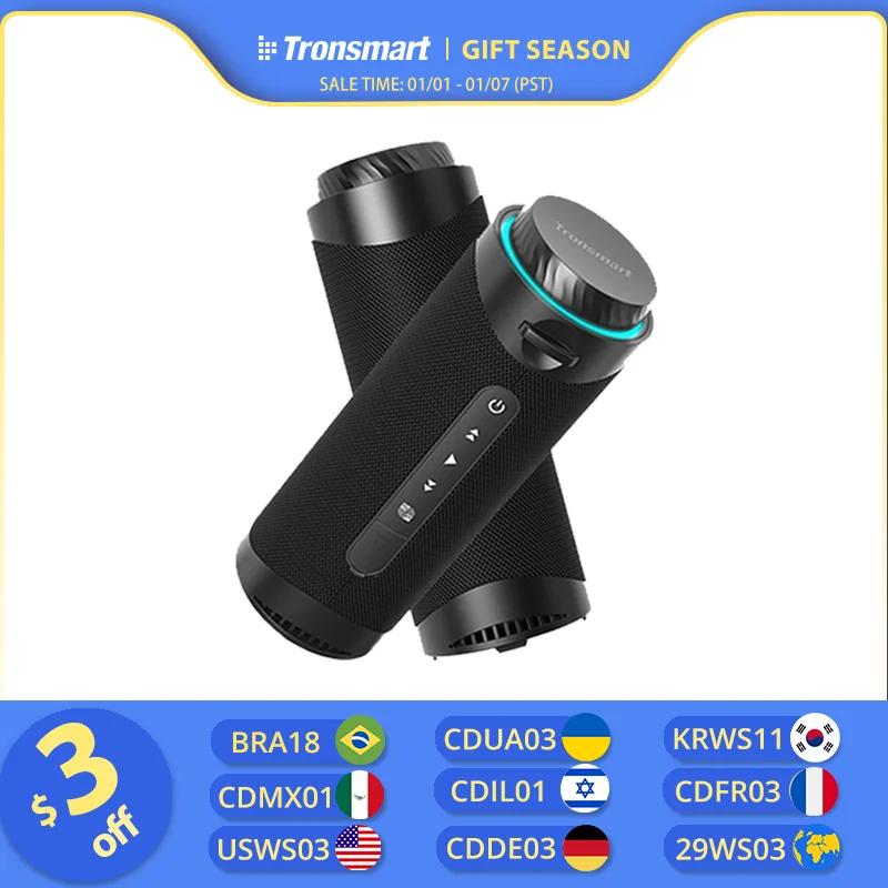 Tronsmart T7 스피커 휴대용 블루투스 스피커, 360 도 서라운드 사운드, LED 모드, 진정한 무선 스테레오, 앱 제어