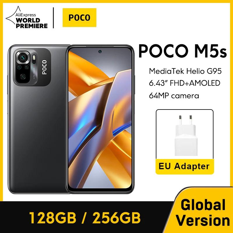 POCO M5s 글로벌 버전, NFC MTK G95, 64MP AI 쿼드 카메라, 6.43 인치 AMOLED 도트 디스플레이, 33W, 월드 프리미어, 128GB, 256GB