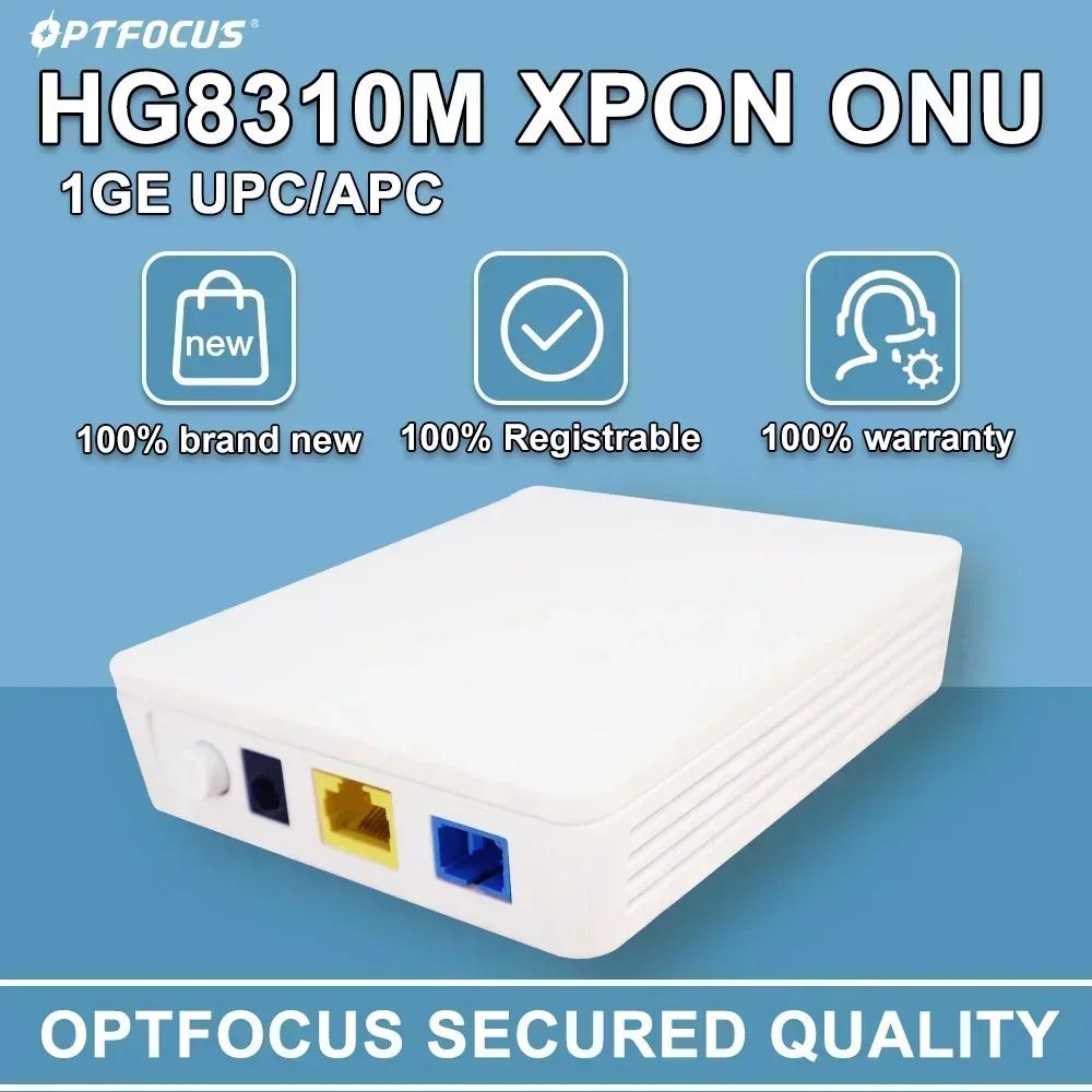 OPTFOCUS XPON ONU Apc Upc, 모든 OLT 100% 감지와 호환 가능, 10 유닛, HG8310M, 오리지널 신형 Roteador 1GE ONT