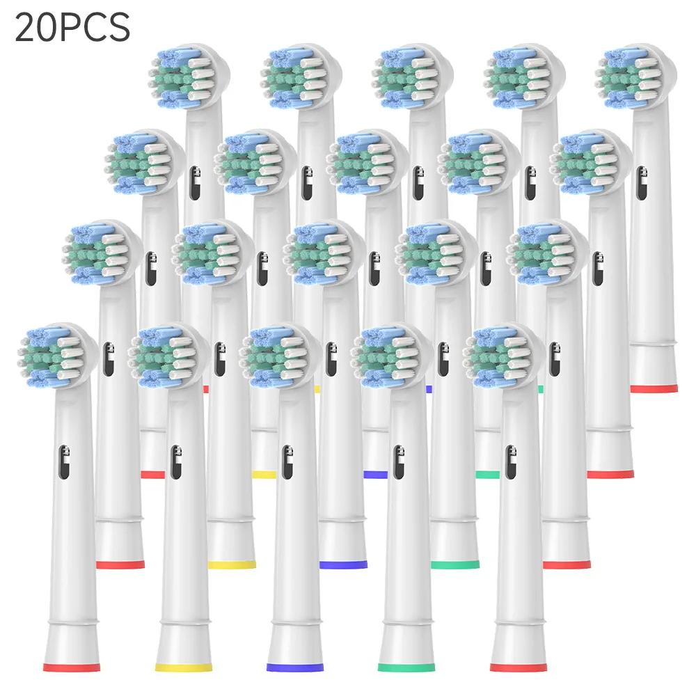 전동 칫솔 교체 브러시 헤드, 구강 기본 청소 B 칫솔 깍지 강모 D100 D25 D30 D32 4739 3709 3744